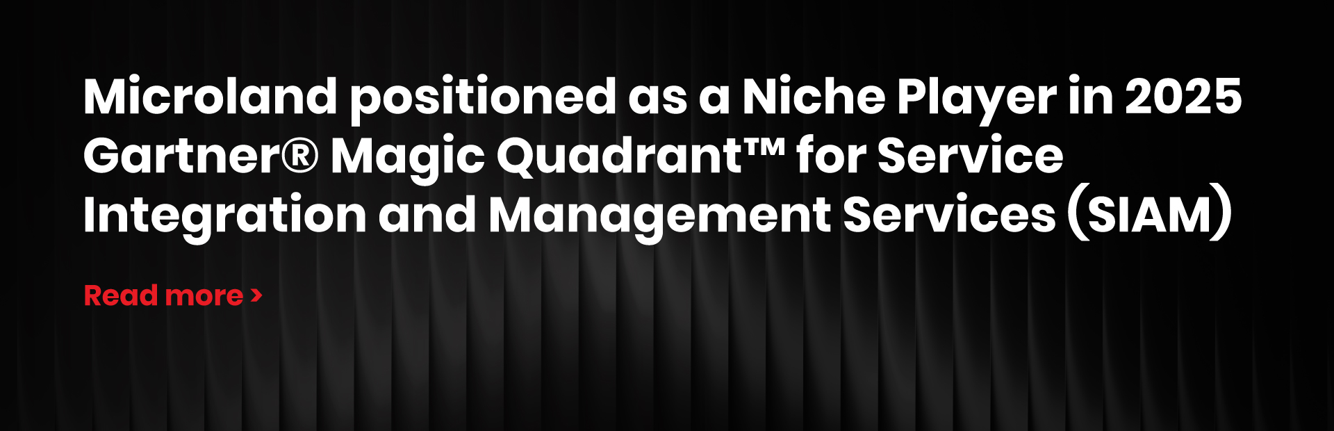 Gartner Magic Quadrant for SIAM